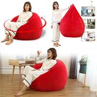 Housse de chaise de pouf de salon (sans remplissage) housse de canapé d'angle de chambre adulte canapé de salon inclinable-lien personnalisé