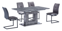 Table à manger extensible de style nordique, luxe moderne, plateau en bois, pieds en métal noir, 4-8 places, pour la maison, le bureau, l'hôtel