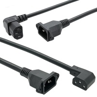 Plein Cuivre Noir 14AWG IEC-320-C14 À Nu Fils Conduit Puissance Rallonge