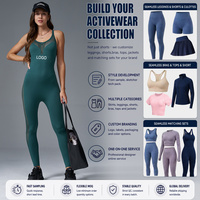 Best-seller Combinaison une pièce Découpée Minceur Course à pied Fitness Sports Fitness Ensembles de yoga sans couture