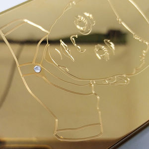 Logotipo de talla profunda y funda de lujo con diamantes, placa de cubierta de metal, funda de teléfono inferior para PC, fundas para teléfonos móviles - Product Image 3