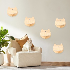 Rắn gỗ hiện đại treo tường mèo đồ chơi nhảy bảng và bàn đạp mèo cây <span class=keywords><strong>scratcher</strong></span> cho <span class=keywords><strong>Amazon</strong></span> bán chạy nhất - Product Image 1