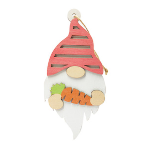 Easter Wooden Rabbit Pendant Nordic Style Handmade Cartoon Decor Indoor Home Decoration - Product Image 5