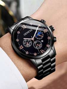 Montres fines personnalisées en vente chaude, montres rondes à aiguilles pour hommes, montres à quartz avec date - Product Image 2