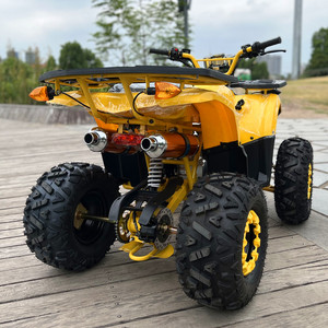 <span class=keywords><strong>Cuatrimoto</strong></span> Todoterreno Amarilla de <span class=keywords><strong>4</strong></span> Ruedas y <span class=keywords><strong>4</strong></span> Tiempos con Portaequipajes para Recreación al Aire Libre, 125cc, Fabricada en Fábrica - Product Image 1
