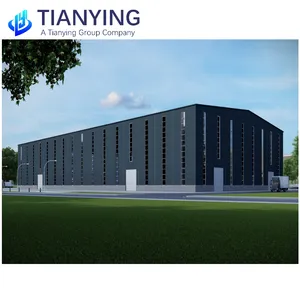 Bâtiment métallique industriel préfabriqué Entrepôt Atelier en acier préfabriqué Hangar en acier préfabriqué