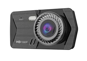 Fabrika doğrudan satış 4 inç dokunmatik ekran araba dvr'ı çizgi kam Video kaydedici dikiz çift kamera 1080P HD araba kamera gece görüş