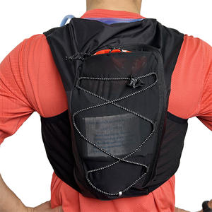 अल्ट्रालाइट रिफ्लेक्टिव वेस्ट हाइड्रेशन बैकपैक मैराथन रनिंग रेस साइक्लिंग वेस्ट हाइड्रेशन वॉटर ब्लैडर डे पैक रनिंग वेस्ट - Product Image 2