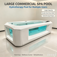 Piscine de spa ovale portable moderne en PVC pour bébés avec système de massage à l'ozone et température réglable pour centres de bien-être infantile
