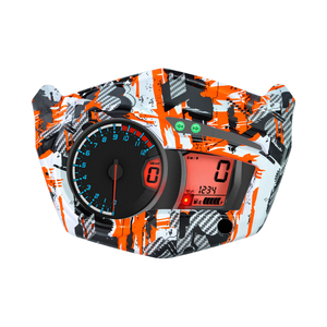 Pièces de modification de moto : Cache-compteur personnalisé avec boussole et voyant lumineux, Cache-instrument de tableau de bord - Product Image 6