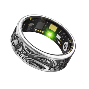 Bague intelligente innovante R09C avec contrôle par application, suivi du sommeil, boîtier en acier, batterie 4 jours pour hommes et femmes - Product Image 1