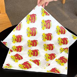 Custom Printed Biodegradable Eco-Friendly Disposable Wax <b>Paper</b> Sheets Food Grade Sandwich Burger Wrapping <b>Paper</b> Packaging - Product Image 5