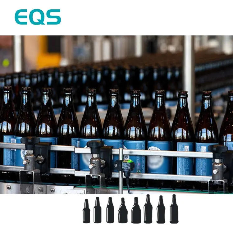 自動PLC制御500BPHビールグラス製造充填機ビール瓶フィラー