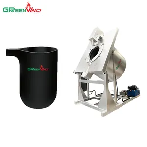 Greenvinci fábrica suministro personalizado de alta calidad SIC grafito crisoles aluminio zinc fundición crisol horno