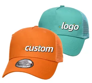 Diskon besar-besaran pabrik topi kustom cetak huruf topi Trucker desainer topi olahraga katun merek desainer mewah uniseks untuk dewasa