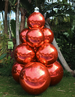 Boules gonflables brillantes personnalisées, décorations de Noël, boules de Noël réfléchissantes, sphère chromée, boule miroir pour les fêtes de Noël