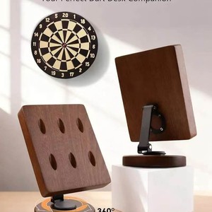 Wooden <b>Desktop</b> Dart Storage Rack 13.8x9.5x17cm Rotating <b>Shelf</b> For Darts Game Accessories Modern Design - Product Image 3