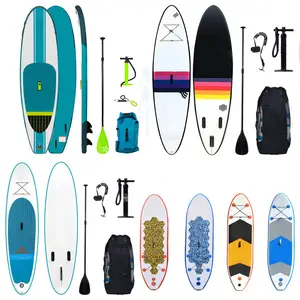 Wholesale OEM/ODM Isup Soft Top PVC EVA Sports Sup Double Drop Stitch Water Inflatable Surfboard