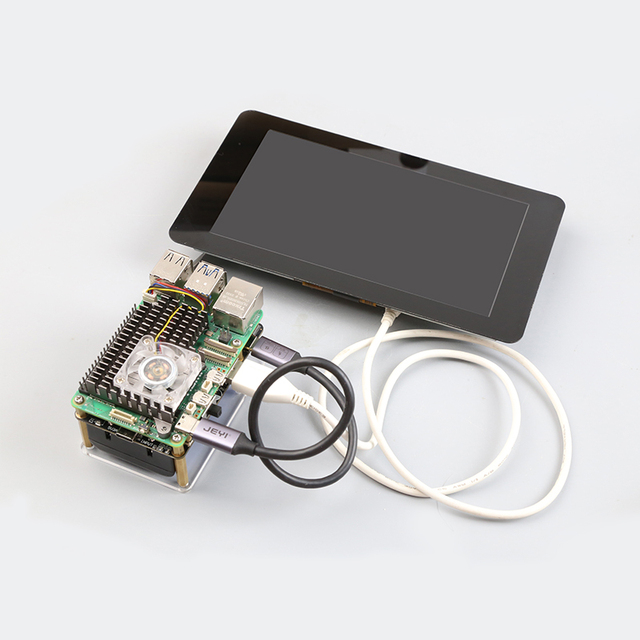 Raspberry Pi 5V5A UPS PD Power Module 10000MA 21700 Battery Real Time Monitoring Electronic Kit