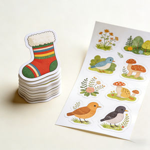 Autocollants en papier adhésif découpés sur mesure, impression de feuilles, étiquettes d'emballage, adhésif imperméable, transparent, découpe à la demande, nourriture pour animaux de compagnie - Product Image 5