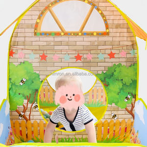 Portable 2 en 1 enfants Playhouse Portable Villa jardin Cottage parc maison jouet <span class=keywords><strong>grand</strong></span> espace jouer tentes avec océan <span class=keywords><strong>piscine</strong></span> à balles - Product Image 4