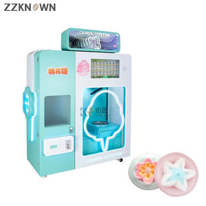 เครื่องหยอดเหรียญขนมฝ้ายอัตโนมัติเต็มรูปแบบ65ตัวเลือกดอกไม้หลายรสชาติ - Product Image 3