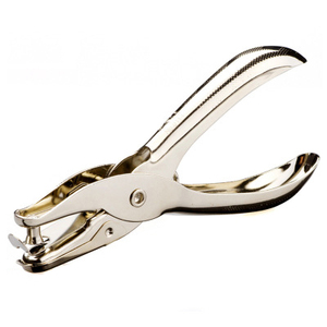 Metal Stationery Round Hole Diameter 3mm 6mm <strong>Hand</strong>-held Punching Pliers Can <strong>Punch</strong> 8 Sheets of A4 Paper Single Hole <strong>Tool</strong> - Product Image 1