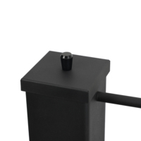 Chauffage de terrasse compact 3,6 kW avec capuchon anti-pluie, roues, effet flamme, haute efficacité, écologique, pour jardin extérieur et cour arrière, à granulés de bois
