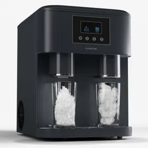 Máquina de hielo comercial Máquina de hielo para encimera Máquina de cubitos de hielo de acero con dispensador de agua fría para dispensador de agua automático de oficina