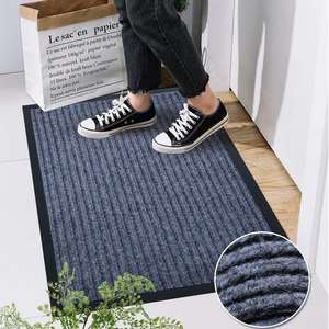 Ribbed Heavy Duty Durable Plain Polyester Doormats Indoor Outdoor Waterproof Front <strong>Door</strong> <strong>Mat</strong> Roll - Product Image 3