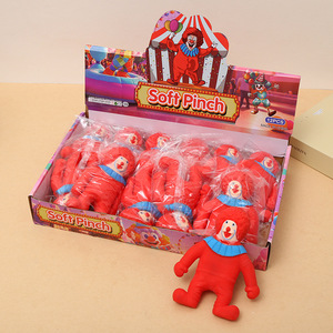 Red Clown <b>Squishy</b> Toys Set Stress Relief Fidget Toy For Kids Ages 2 To 4 Years Unisex Plastic Material - Product Image 6