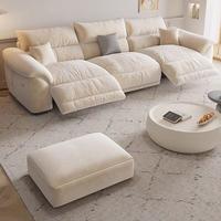 Canapé modulaire multi-niveaux avec appui-tête réglable, revêtement en tissu, pour villa, appartement, mobilier design