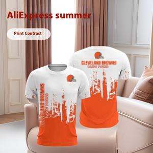 Summer 32 Teams T Shirt Clothing Spotlight Dallas Cowboys Short Sleeve Fan Shirt pour hommes et femmes Short Sleeve Base Shirt - Product Image 3