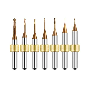 Metal Milling Burs With TiALN Coating Fit For Cutting Metal Cad Cam Dental Burs