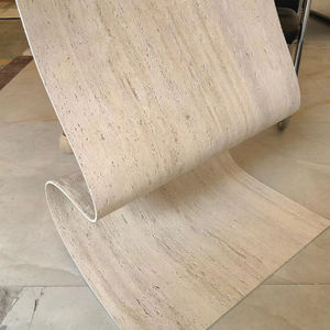 Panneau décoratif de panneau de mur de travertin d'or blanc de <span class=keywords><strong>pierre</strong></span> flexible de haute qualité pour extérieur - Product Image 1