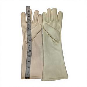 Guantes de cuero para mujer con estampado por transferencia térmica, compatibles con pantalla táctil, detección de agujas, antipilling, marrón/rojo/negro, para pesca al aire libre - Product Image 1