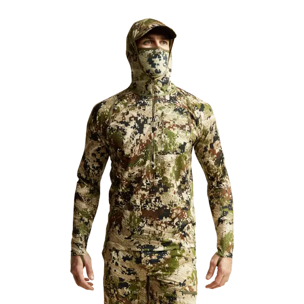 Core Sweats à capuche légers évacuant l'humidité Vêtements de chasse vêtements de camouflage Masques pull chemise de chasse engins de chasse