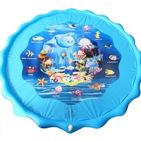 Tapis de jeu gonflable écologique personnalisé pour enfants de plus de 8 ans, design animaux marins, pour fêtes en plein air