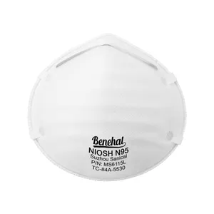 Benefeel — masque facial N95, haute efficacité, approuvé par dhl, respirateur de particules pour le visage, anti-poussière, modèle 6115L