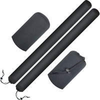 Housse de protection en néoprène pour poteau de guidage de remorque de bateau avec extrémité capuchonnée, patins de guidage robustes pour remorque de bateau de ski ou de voilier