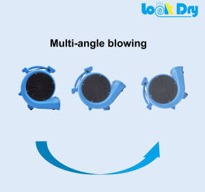 מתח גבוה 1.0hp טורבו עם מהירות מתכווננת 2000cfm רצפת ייבוש מכונת ברזל מתנפחים עבור 50/60hz יישומים - Product Image 5