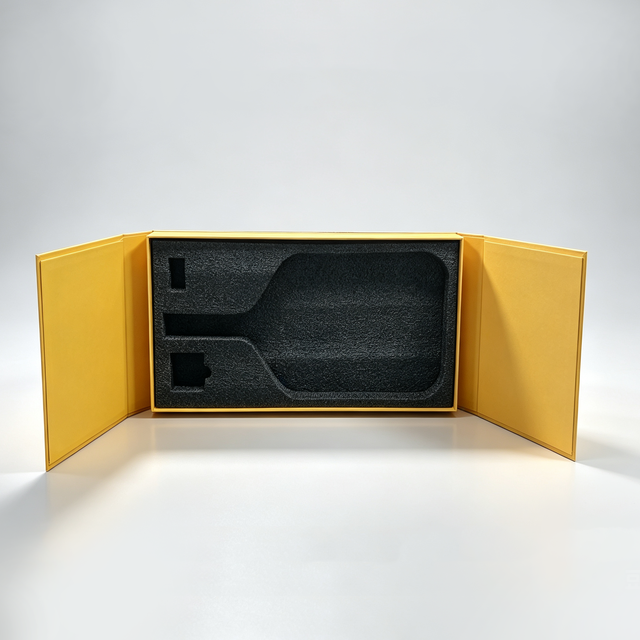 Wholesale Premium Yellow Gatefold Gift Box Custom Printed Luxury Magnetic Closure Presentation Paper Box for Sports Equipment