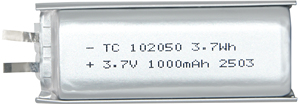 Oem Fabriek Li-Po 3.7V 1000Mah 102050 Li-Polymeer Polymeer Lithium Batterij Voor Digitale Bluetooth Apparaten - Product Image 2