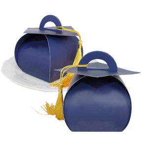 2025 màu đen vàng long lanh cutouts cho GRAD mũ tốt nghiệp Mũ trang trí với dán trang trí bên - Product Image 2