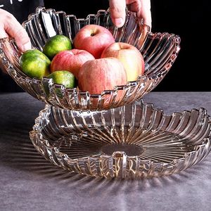 Ensemble de 2 assiettes en verre à rayures/mélodie européennes de 18.5cm et 29.5cm de diamètre pour cadeaux - Product Image 5