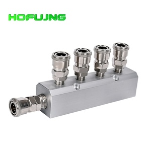 Distribuidor de Gas Dióxido de Carbono, Colector Hidráulico y Neumático Anodizado, Colector de Aire de Aluminio, Colector de Acero Inoxidable Personalizado - Product Image 2