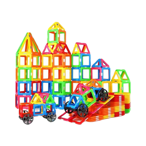 ชุดตัวต่อแม่เหล็ก 2 ชิ้น ของเล่นพลาสติก STEM เสริมสร้างความคิดสร้างสรรค์ สำหรับเด็กอายุ 4-8 ปีขึ้นไป เด็กชาย เด็กหญิง และเด็กเล็ก - Product Image 1