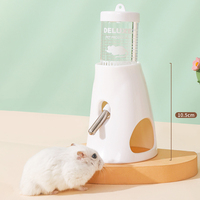 Botol Minum Hamster Anti Bocor OEM Pabrik, Tempat Minum Bola Logam, Dispenser Air Hewan Peliharaan Kecil yang Dapat Dilepas