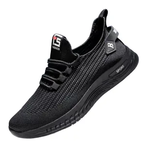 뜨거운 판매 상품 검은 태국 스포츠 캐주얼 하이 컷 신발 제조 업체 남성 워킹 스타일 신발을 실행