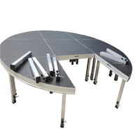 Scène de concert modulaire pliable en aluminium, plateforme de scène portable